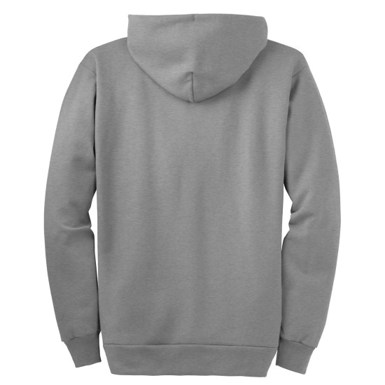 Port & Company® Tall Essential Fleece Full-Zip Hooded Sweatshirt. PC90ZHT