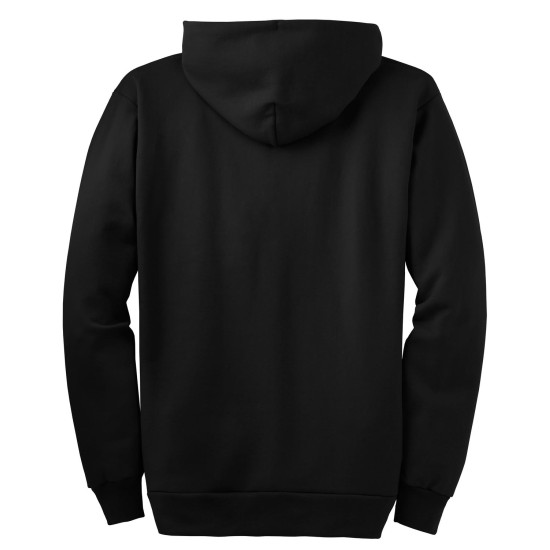 Port & Company® Tall Essential Fleece Full-Zip Hooded Sweatshirt. PC90ZHT