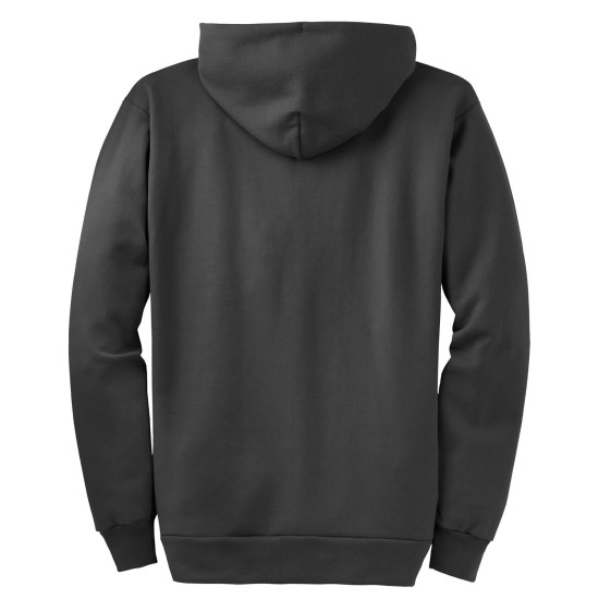 Port & Company® Tall Essential Fleece Full-Zip Hooded Sweatshirt. PC90ZHT