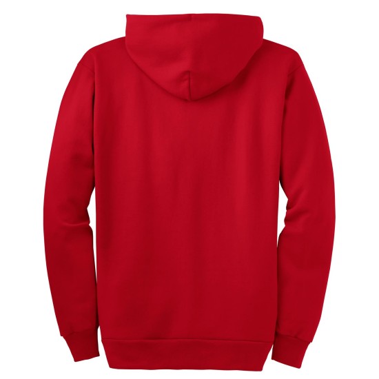 Port & Company® Tall Essential Fleece Full-Zip Hooded Sweatshirt. PC90ZHT