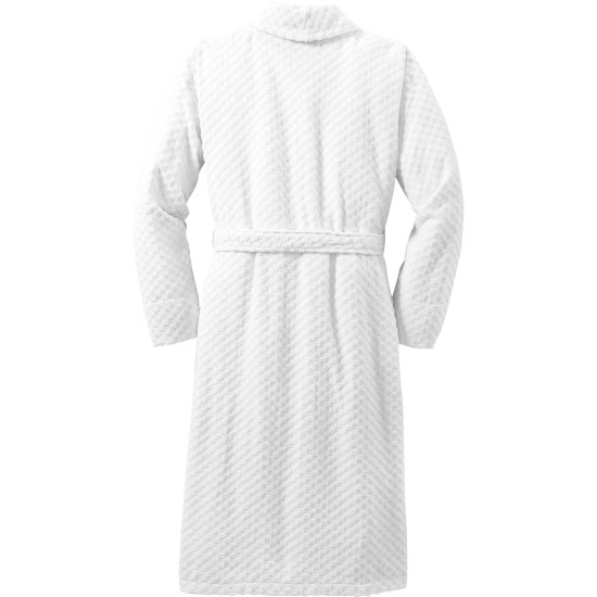 Port Authority® Checkered Terry Shawl Collar Robe. R103