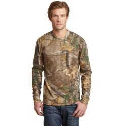 Russell Outdoors Realtree Long Sleeve Explorer 100% Cotton T-Shirt with Pocket. S020R