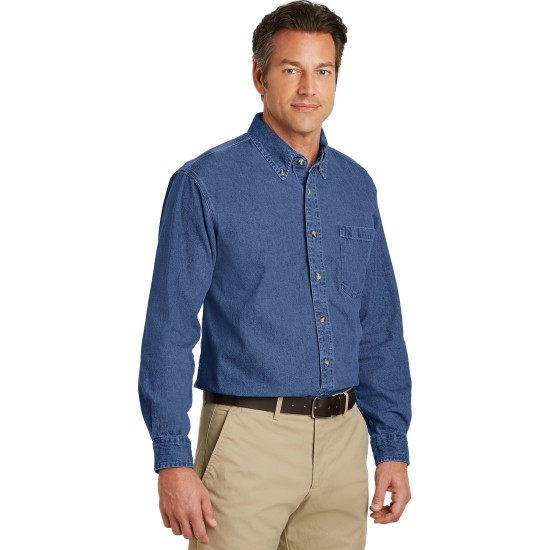 Port Authority® Heavyweight Denim Shirt. S100