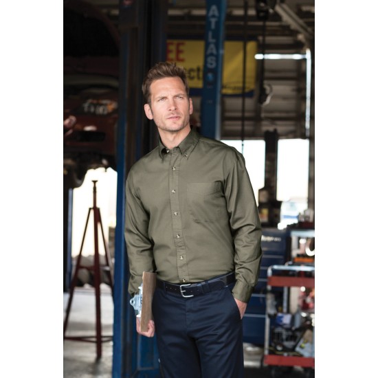 Port Authority® Long Sleeve Twill Shirt.  S600T