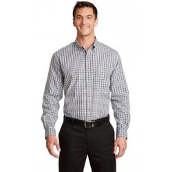 Port Authority® Long Sleeve Gingham Easy Care Shirt. S654