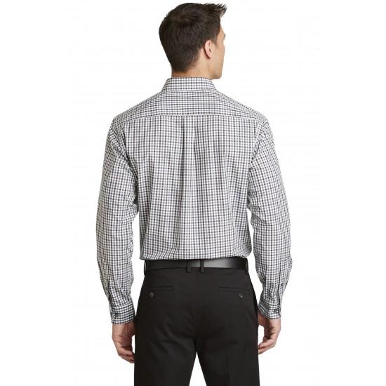 Port Authority® Long Sleeve Gingham Easy Care Shirt. S654