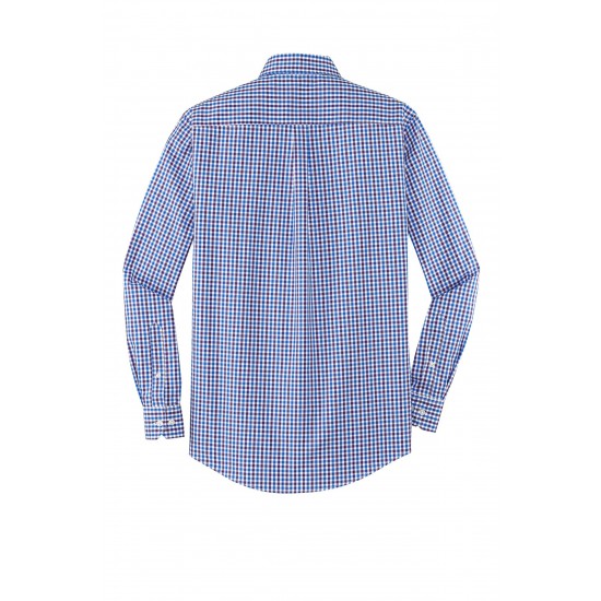 Port Authority® Long Sleeve Gingham Easy Care Shirt. S654