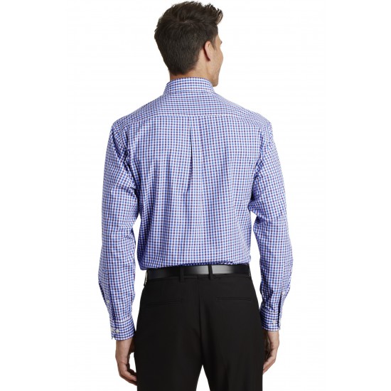 Port Authority® Long Sleeve Gingham Easy Care Shirt. S654