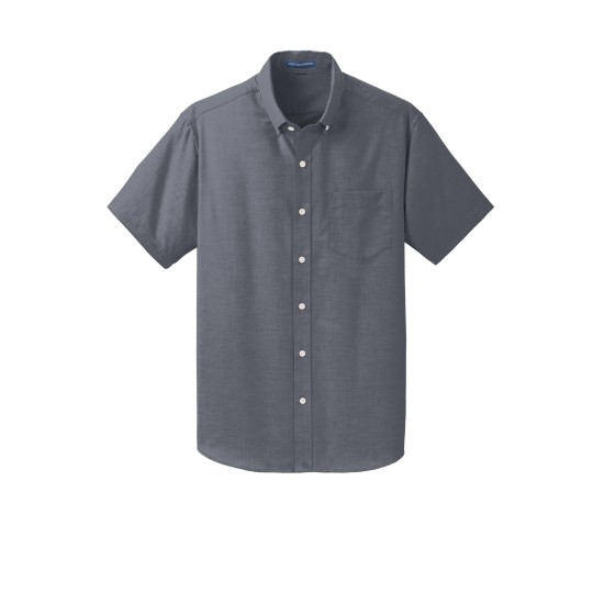 Port Authority® Short Sleeve SuperPro™ Oxford Shirt. S659
