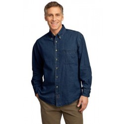 Port & Company® - Long Sleeve Value Denim Shirt. SP10