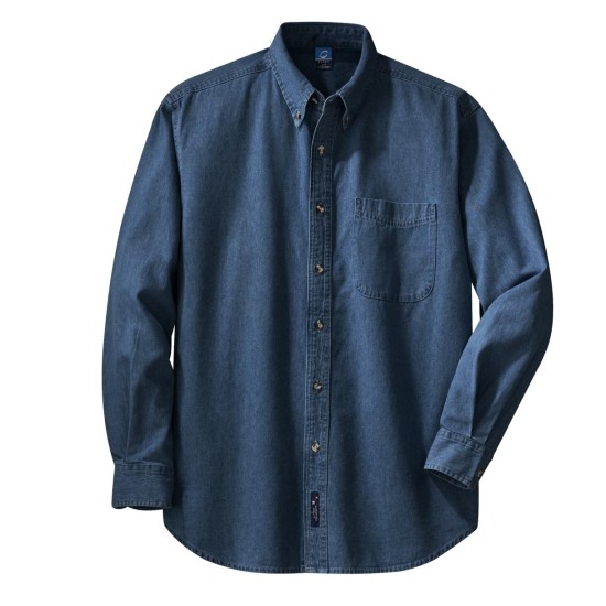 Port & Company® - Long Sleeve Value Denim Shirt. SP10