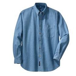 Port & Company® - Long Sleeve Value Denim Shirt. SP10