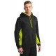 Sport-Tek Sport-Wick Fleece Colorblock Hooded Pullover. ST235