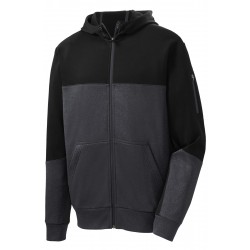 Sport-Tek Tech Fleece Colorblock Full-Zip Hooded Jacket. ST245