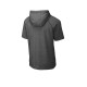 Sport-Tek PosiCharge Tri-Blend Wicking Fleece Short Sleeve Hooded Pullover ST297