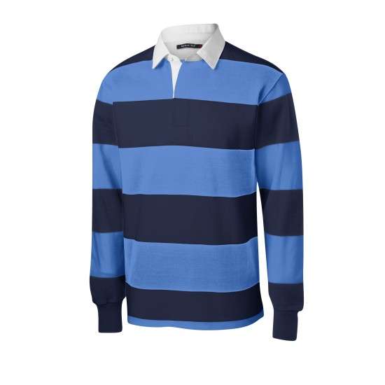 Sport-Tek Classic Long Sleeve Rugby Polo. ST301