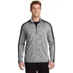 Sport-Tek PosiCharge Electric Heather Colorblock 1/4-Zip Pullover. ST397