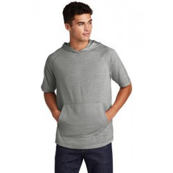 Sport-Tek PosiCharge Tri-Blend Wicking Short Sleeve Hoodie. ST404