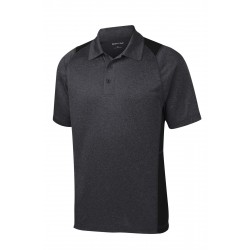 Sport-Tek Heather Colorblock Contender Polo. ST665