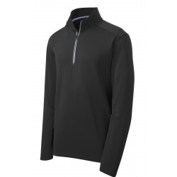 Sport-Tek Sport-Wick Textured 1/4-Zip Pullover. ST860