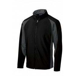 Sport-Tek Colorblock Soft Shell Jacket. ST970