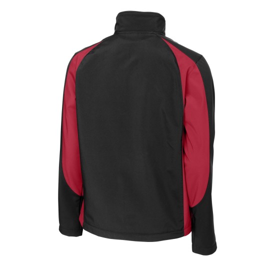 Sport-Tek Colorblock Soft Shell Jacket. ST970