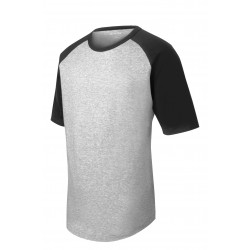 Sport-Tek Short Sleeve Colorblock Raglan Jersey. T201