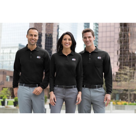 Port Authority® Tall Silk Touch™ Long Sleeve Polo. TLK500LS