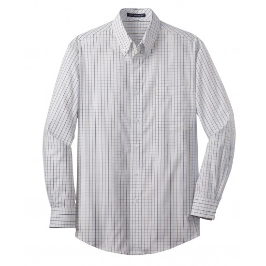 Port Authority® Tall Tattersall Easy Care Shirt. TLS642