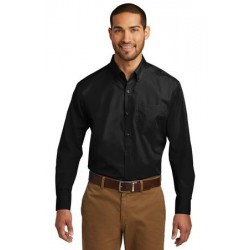 Port Authority® Tall Long Sleeve Carefree Poplin Shirt. TW100