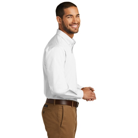 Port Authority® Tall Long Sleeve Carefree Poplin Shirt. TW100