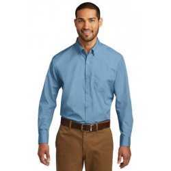 Port Authority® Long Sleeve Carefree Poplin Shirt. W100