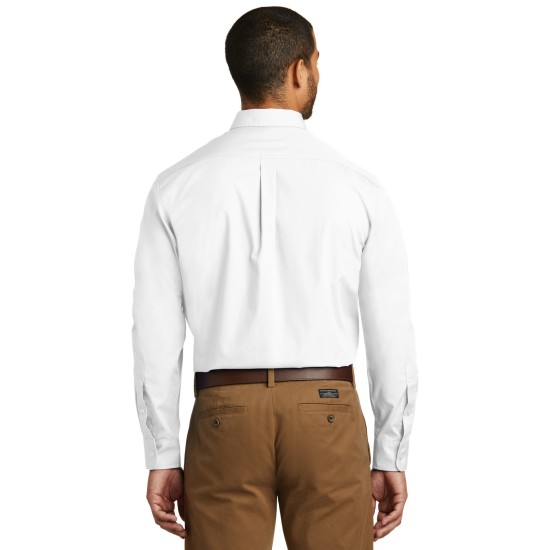 Port Authority® Long Sleeve Carefree Poplin Shirt. W100