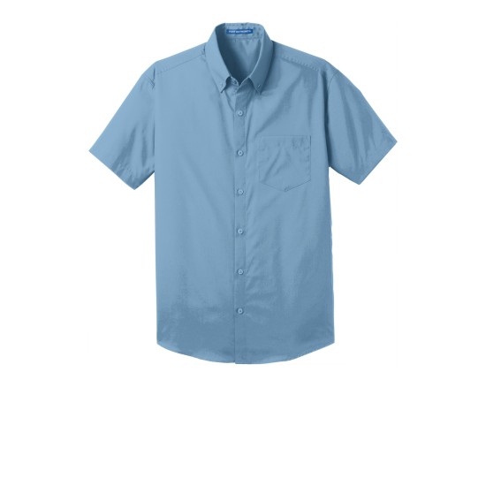 Port Authority® Short Sleeve Carefree Poplin Shirt. W101