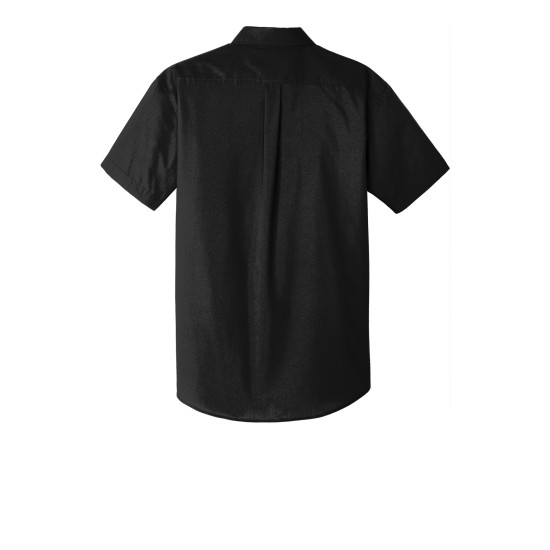 Port Authority® Short Sleeve Carefree Poplin Shirt. W101