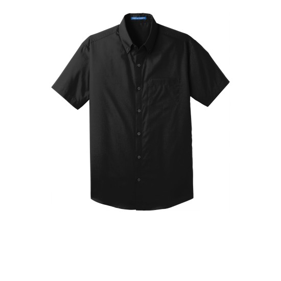 Port Authority® Short Sleeve Carefree Poplin Shirt. W101