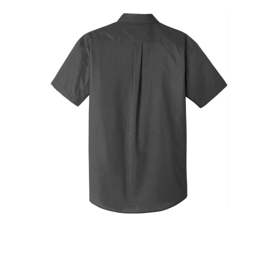 Port Authority® Short Sleeve Carefree Poplin Shirt. W101