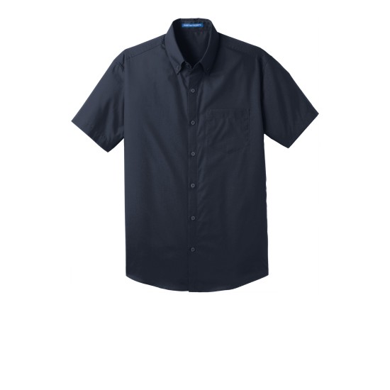 Port Authority® Short Sleeve Carefree Poplin Shirt. W101