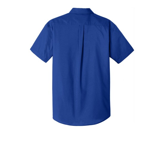 Port Authority® Short Sleeve Carefree Poplin Shirt. W101