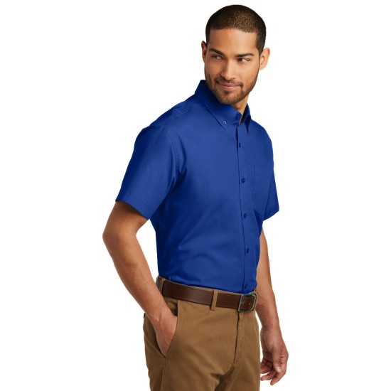 Port Authority® Short Sleeve Carefree Poplin Shirt. W101