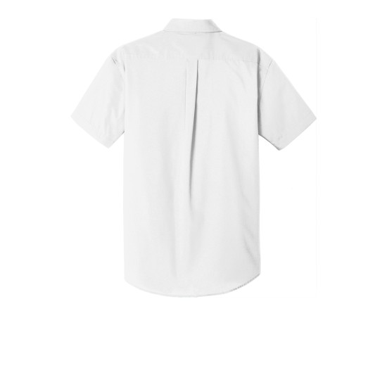 Port Authority® Short Sleeve Carefree Poplin Shirt. W101