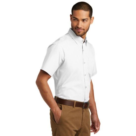 Port Authority® Short Sleeve Carefree Poplin Shirt. W101