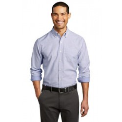 Port Authority SuperPro Oxford Stripe Shirt. W657