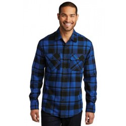 Port Authority® Plaid Flannel Shirt. W668