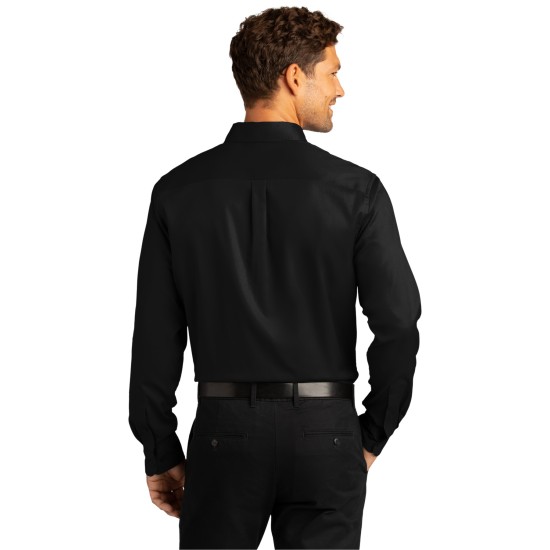 Port Authority Long Sleeve SuperPro React Twill Shirt. W808