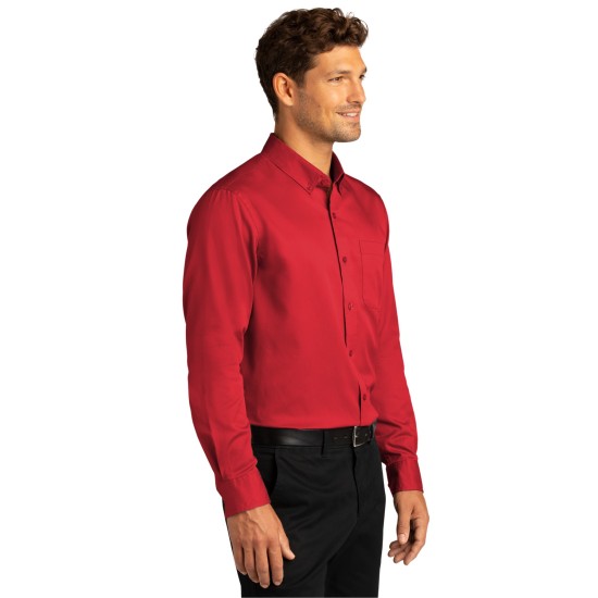 Port Authority Long Sleeve SuperPro React Twill Shirt. W808