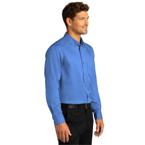 Port Authority Long Sleeve SuperPro React Twill Shirt. W808