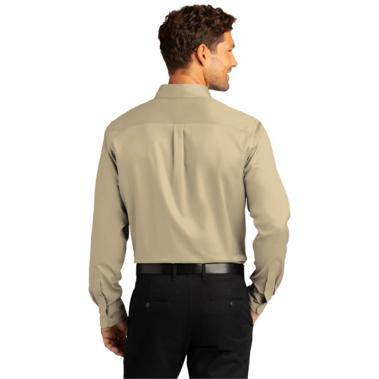 Port Authority Long Sleeve SuperPro React Twill Shirt. W808