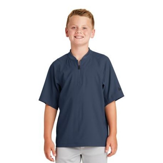 New Era ® Youth Cage Short Sleeve 1/4-Zip Jacket. YNEA600