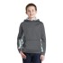 Sport-Tek Youth Sport-Wick CamoHex Fleece Colorblock Hooded Pullover. YST239